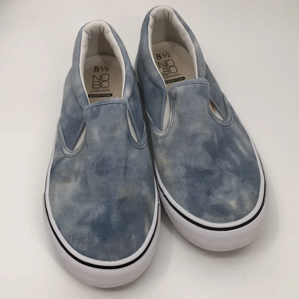 4/$20 NoBO No Boundaries Slip on Tie Dye loafers Size 8.5